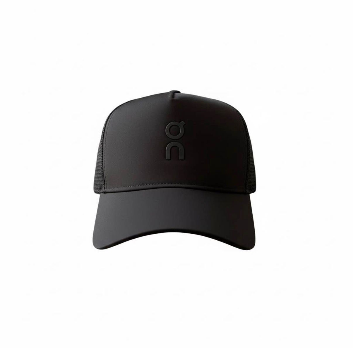 Gorra negra tonal con logo negro